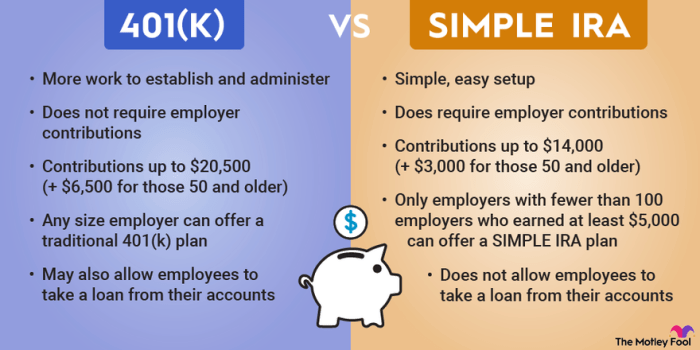 401(k) vs SIMPLE IRA: What's the Difference? | The Motley Fool 401(k) vs SIMPLE IRA: What's the Difference? | The Motley Fool