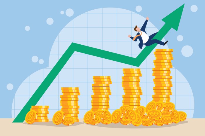 Business man investing investment on index stock growing wealth with ... Business man investing investment on index stock growing wealth with ...