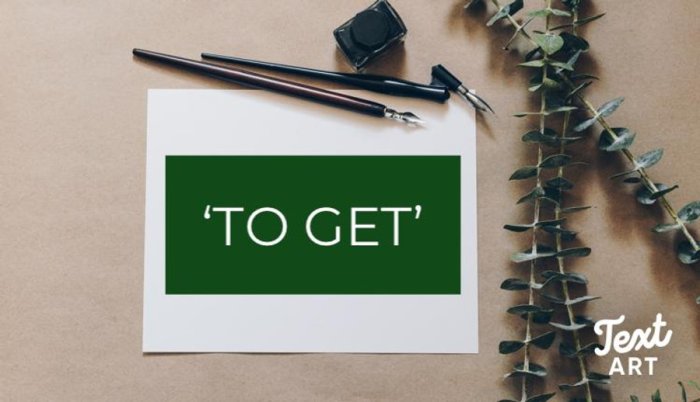 The Meanings and Use of the Verb “To Get” The Meanings and Use of the Verb “To Get”